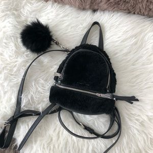 Michael Kors small Backpack w fur Keychain